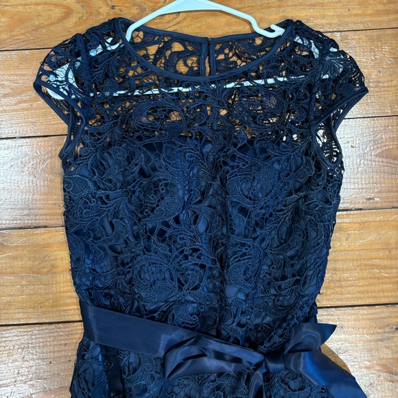 (707) ADRIANNA PAPELL NAVY BLUE DRESS - Picture 6 of 12